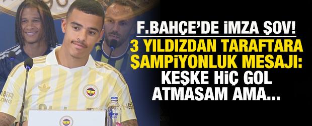 Fenerbah&ccedil;e'de imza şov! Greenwood, Nathan Ake ve Vedat Muriqi'den şampiyonluk mesajı