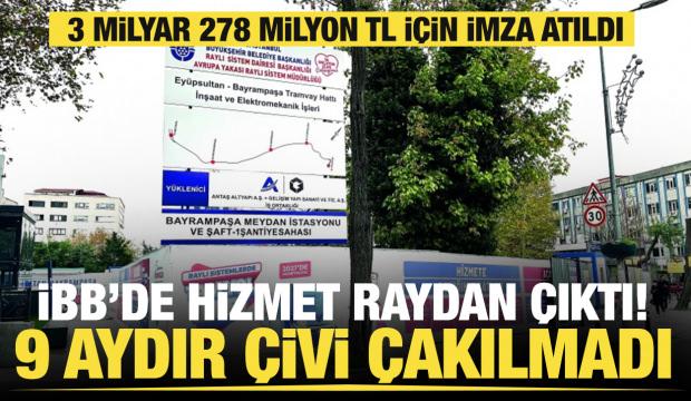 Feshane-Bayrampaşa Tramvay hattında h&uuml;sran: 9 aydır &ccedil;ivi &ccedil;akılmayan şantiyede vin&ccedil; oyunu