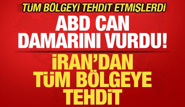 İran'dan son dakika a&ccedil;ıklaması! T&uuml;m b&ouml;lge &uuml;lkelerine tehdit! ABD can damarını vurdu! 