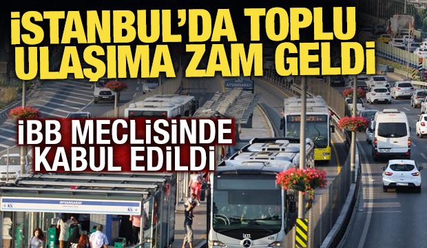 İstanbul'da toplu ulaşıma y&uuml;zde 10 zam yapıldı