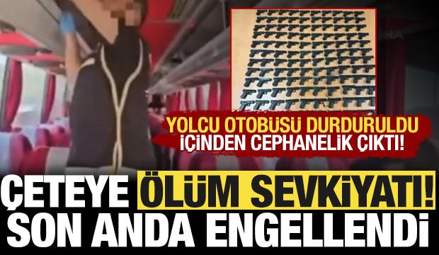 İstanbul'da yolcu otob&uuml;s&uuml;nden cephanelik &ccedil;ıktı! Şoke eden manzara: &Ccedil;eteye sevk ediyorlardı