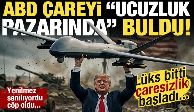 L&uuml;ks bitti, &ccedil;aresizlik başladı! yenilmez sanılan MQ-9'lar &ccedil;&ouml;p olunca 'ucuz İHA'ya y&ouml;neldi!