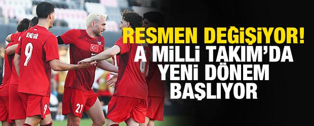 Resmen değişiyor! A Milli Takım'da yeni d&ouml;nem başlıyor