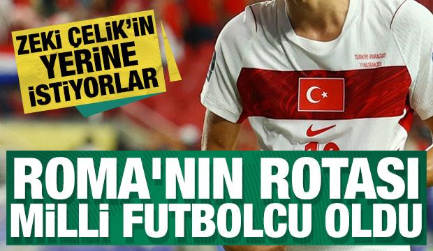 Roma'nın rotası milli futbolcu oldu! Zeki &Ccedil;elik'in yerine istiyorlar