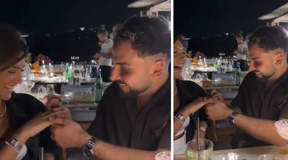 Sefo'dan &uuml;nl&uuml; oyuncuya s&uuml;rpriz evlilik teklifi: Romantik paylaşıma beğeni yağdı