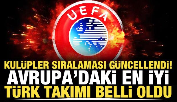 UEFA sıralamayı a&ccedil;ıkladı! Avrupa'daki en iyi T&uuml;rk takımı belli oldu