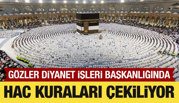 2027 yılı hac kurası bug&uuml;n &ccedil;ekiliyor