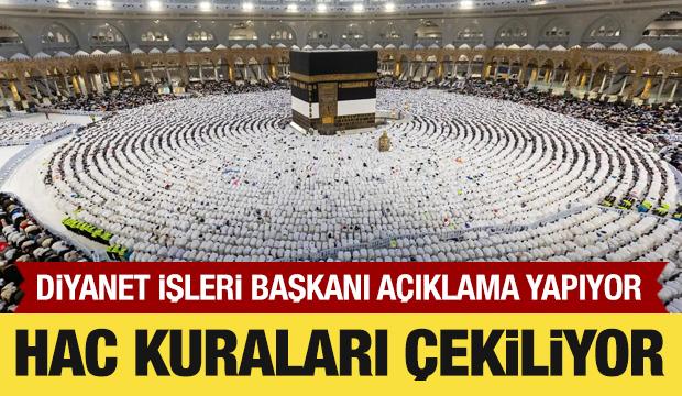 2027 yılı hac kurası bug&uuml;n &ccedil;ekiliyor