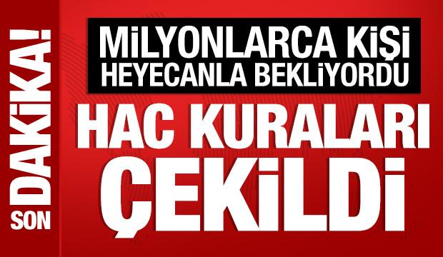 Son Dakika: 2027 yılı hac kurası &ccedil;ekildi
