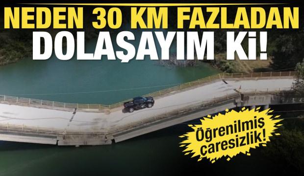 3 yıldır yapılmadı.. Yunanistan'da 20 dakika kazanmak i&ccedil;in yıkık k&ouml;pr&uuml;de &ouml;l&uuml;mle dans