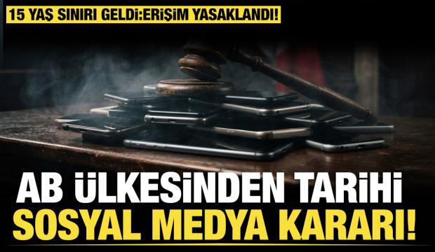 AB &uuml;lkesinden tarihi sosyal medya kararı: 15 yaş sınırı geldi! Erişim yasaklandı