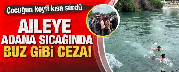 Adana'da tehlikeli serinlik: Kanala giren &ccedil;ocukların ailelerine ceza yağdı!