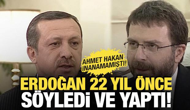 Ahmet Hakan inanamamıştı! Cumhurbaşkanı Erdoğan s&ouml;yledi ve dediklerini yaptı