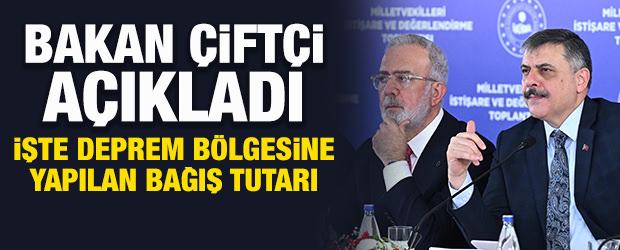 Bakan &Ccedil;ift&ccedil;i a&ccedil;ıkladı: İşte deprem b&ouml;lgesine yapılan bağış tutarı
