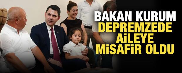 Bakan Kurum Malatya&rsquo;da depremzede aileye misafir oldu