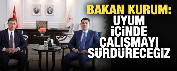 Bakan Kurum: Yerel y&ouml;netimlerimizle &ccedil;alışmayı s&uuml;rd&uuml;receğiz