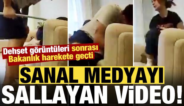 Dehşet g&ouml;r&uuml;nt&uuml;leri sosyal medyayı salladı! Bakanlık harekete ge&ccedil;ti...