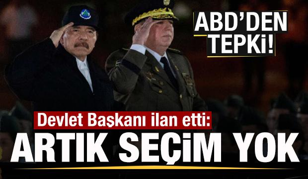 Devlet başkanı duyurdu! Artık se&ccedil;im yapılmayacak! ABD'den tepki