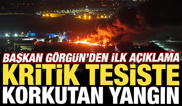 Eskişehir'de TEI fabrikasında korkutan yangın: Başkan G&ouml;rg&uuml;n'den ilk a&ccedil;ıklama