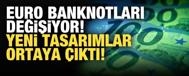 Euro banknotları değişiyor! Yeni tasarımlar ortaya &ccedil;ıktı