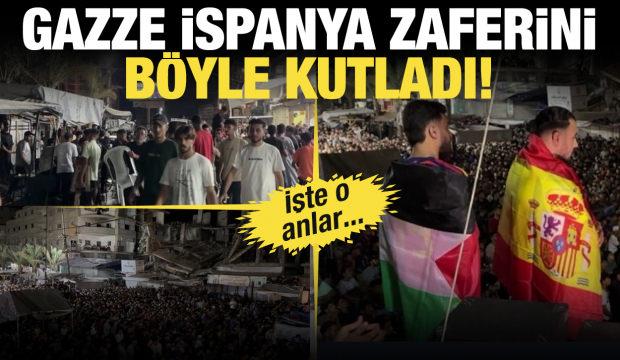 Gazze&rsquo;de İspanya zaferi kutlandı!