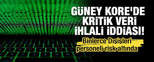 G&uuml;ney Kore'de kritik veri ihlali iddiası! Binlerce Dışişleri personeli risk altında 
