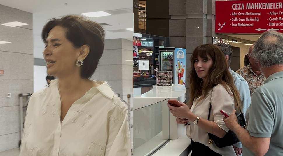 Hazal Kaya, &Ouml;zlem G&uuml;rses ve Ruşen &Ccedil;akır ifade vermek i&ccedil;in adliyeye geldi