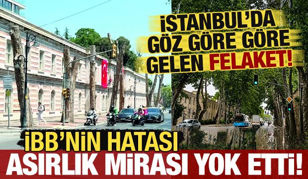 İstanbul'un simgesinde g&ouml;z g&ouml;re g&ouml;re gelen felaket! İBB'nin hatası asırlık mirası &ccedil;&uuml;r&uuml;tt&uuml;!
