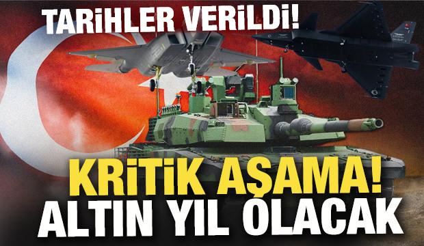 Kızılelma ve Altay tankı sahaya iniyor! 2026 savunmada altın yıl olacak