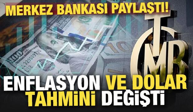 Merkez Bankası a&ccedil;ıkladı: Piyasanın yıl sonu enflasyon ve dolar tahmini y&uuml;kseldi