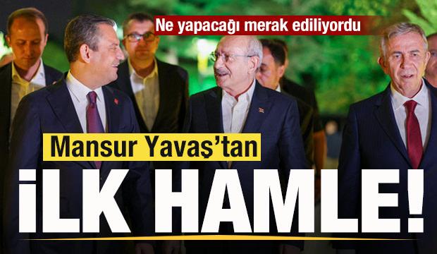 Ne yapacağı merak ediliyordu! Mansur Yavaş'tan ilk hamle!