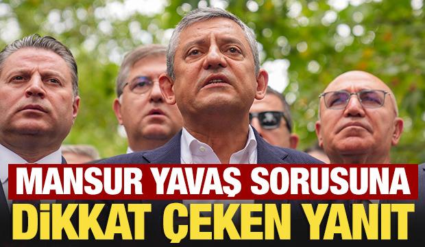 &Ouml;zg&uuml;r &Ouml;zel'den son dakika Mansur Yavaş a&ccedil;ıklaması