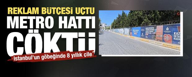 Reklama b&uuml;t&ccedil;e &ccedil;ok metroya &ccedil;ivi bile yok: Esnaf isyan bayrağını &ccedil;ekti
