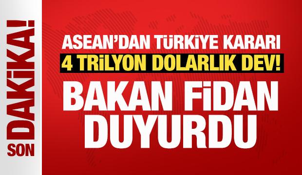 Son Dakika... Bakan Fidan duyurdu: T&uuml;rkiye ASEAN Diyalog Ortağı oldu