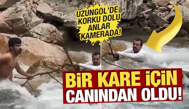 Suudi turist, fotoğraf &ccedil;ekilmek istediği derede boğuldu; o anlar kamerada