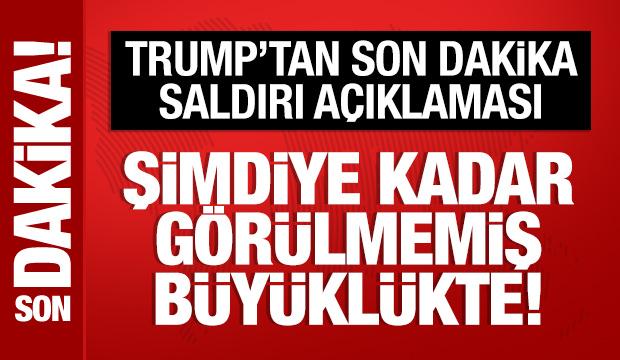Trump'tan İran a&ccedil;ıklaması: Şimdiye kadar g&ouml;r&uuml;lmemiş b&uuml;y&uuml;kl&uuml;kte saldırı planlıyorum
