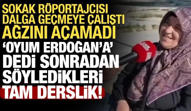 &Uuml;sk&uuml;dar&rsquo;da bir teyze sokak r&ouml;portajında provokat&ouml;r trole ders verdi: &lsquo;Vatanın var mı?&rsquo;