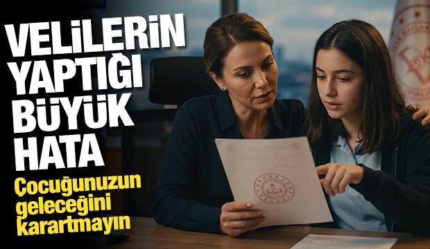 Velilerin yaptığı o b&uuml;y&uuml;k hata: &Ccedil;ocuğunuzun geleceğini karartmayın