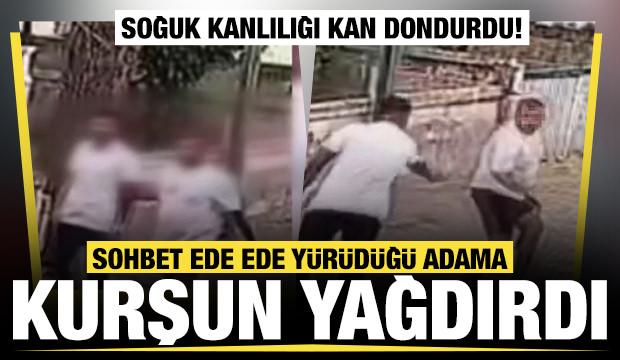 Yan yana y&uuml;r&uuml;rken dehşeti yaşadı! &Ouml;nce yumruk yedi, ardından kurşunlandı 
