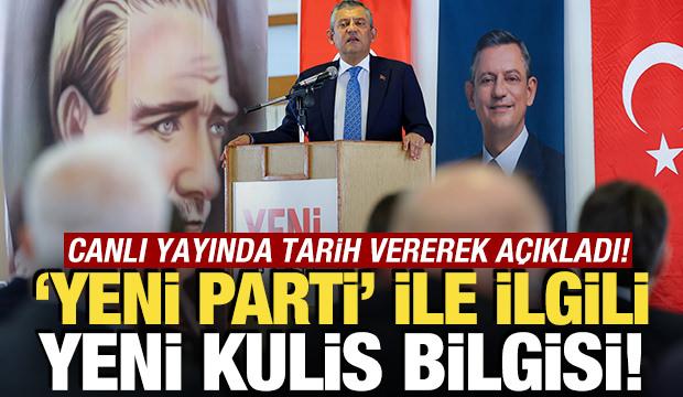 'Yeni Parti' ile ilgili dikkat &ccedil;eken kulis bilgisi! Canlı yayında tarih vererek a&ccedil;ıkladı