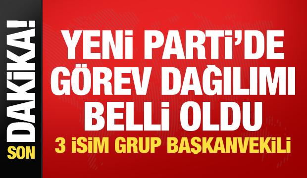 Yeni Parti'de g&ouml;rev dağılımı belli oldu