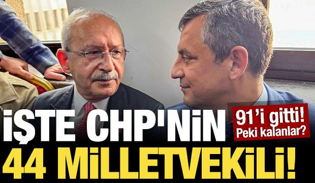 Yeni Parti'ye ge&ccedil;mediler! CHP'de kalan 44 milletvekilinin listesi