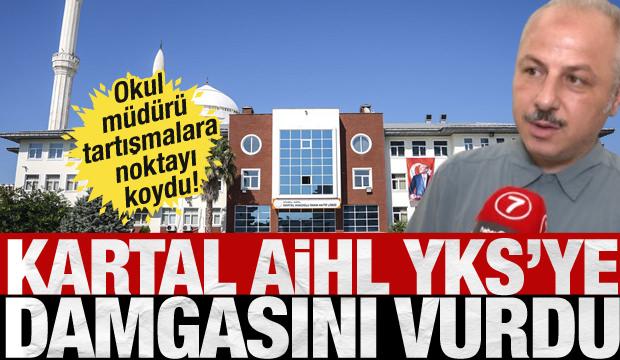 YKS'ye  Kartal AİHL damgasını vurdu! Okul m&uuml;d&uuml;r&uuml; tartışmalara sert &ccedil;ıktı