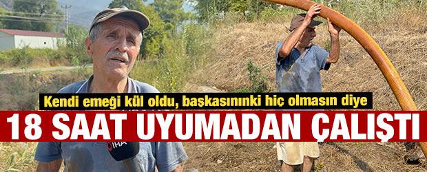 Zeytinlikleri k&uuml;l oldu! Kanser hastası Nazmi amca kurduğu sistemle b&ouml;lgeye su taşıdı