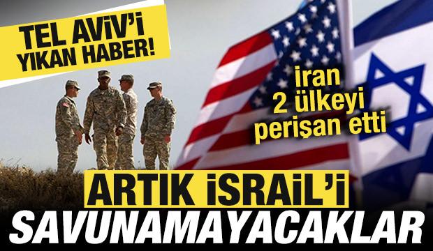 ABD'den Tel Aviv'e k&ouml;t&uuml; haber! Artık İsrail'i savunamayacaklar! İran 2 &uuml;lkeyi perişan etti