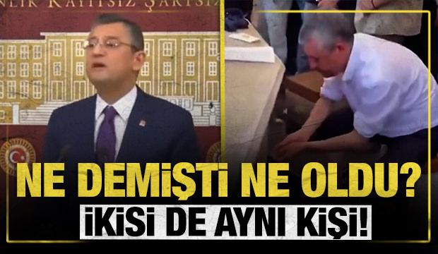 Abdest alan &Ouml;zg&uuml;r &Ouml;zel'in "orta &ccedil;ağ d&uuml;ş&uuml;ncesi" dediği g&ouml;r&uuml;nt&uuml;ler akıllara geldi
