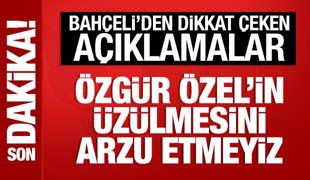 Bah&ccedil;eli: &Ouml;zg&uuml;r &Ouml;zel'in &uuml;z&uuml;lmesini arzu etmeyiz