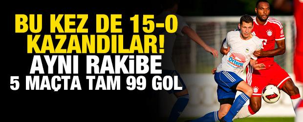 Bu kez de 15-0 kazandılar! Aynı rakibe 5 ma&ccedil;ta tam 99 gol