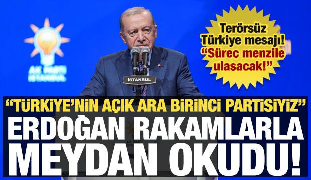 Erdoğan AK Parti'nin &uuml;ye sayısını a&ccedil;ıkladı: Rakamlarla meydan okudu! 'A&ccedil;ık ara birinciyiz'