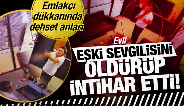 Eski sevgilisini 4 kurşunla &ouml;ld&uuml;r&uuml;p intihar etti: O dehşet anları kamerada